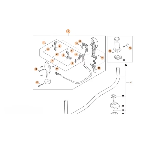 STIHL  Rękojeść manipulacyjna FA09 790 1300